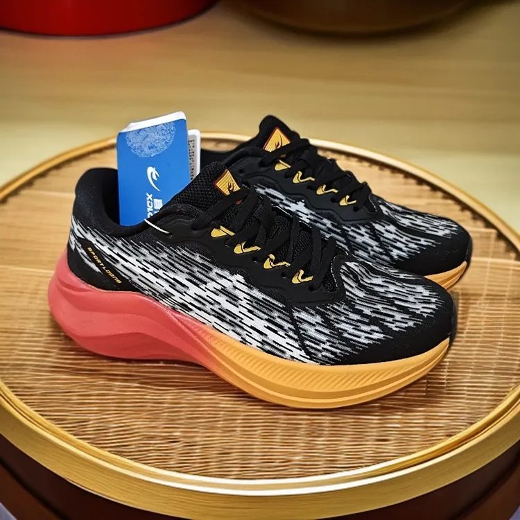 喜得龙春夏单网运动鞋男碳板回弹减震慢跑鞋透气舒适男鞋时尚爆款