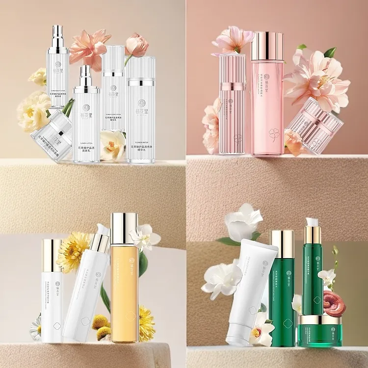 栖花里护肤品套装补水保湿抗皱淡纹紧致舒缓修护改善暗黄旗舰正品