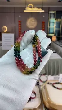 【闪购商品】碧玺三圈手串6mm+未镶嵌（多样性发一条）xion