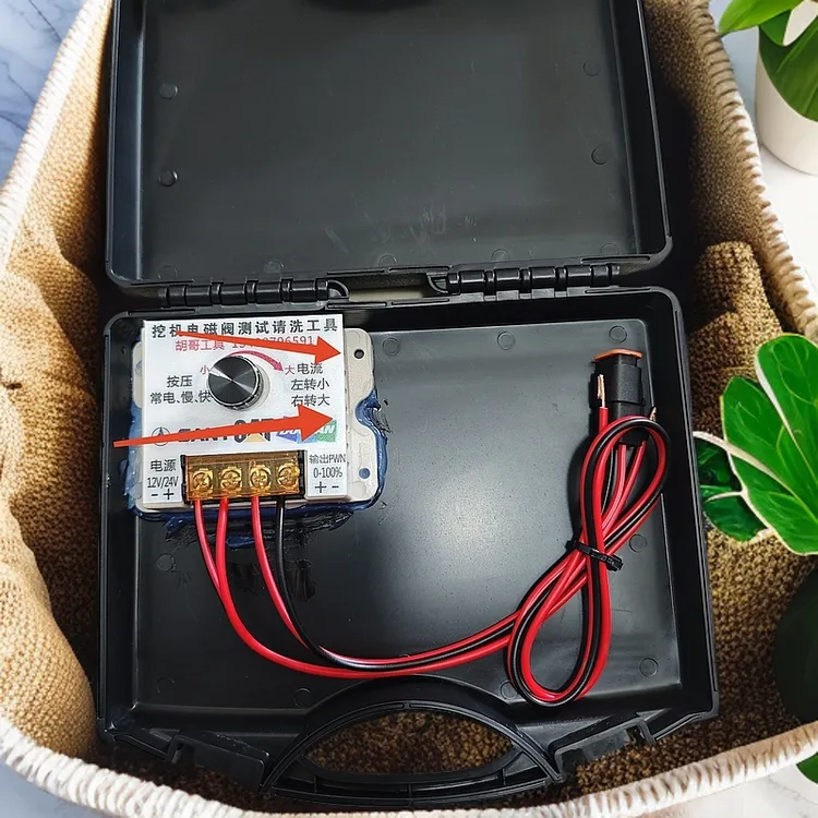 电磁阀清洗检测设备常电快慢三档电流可调大小切勿电源接反