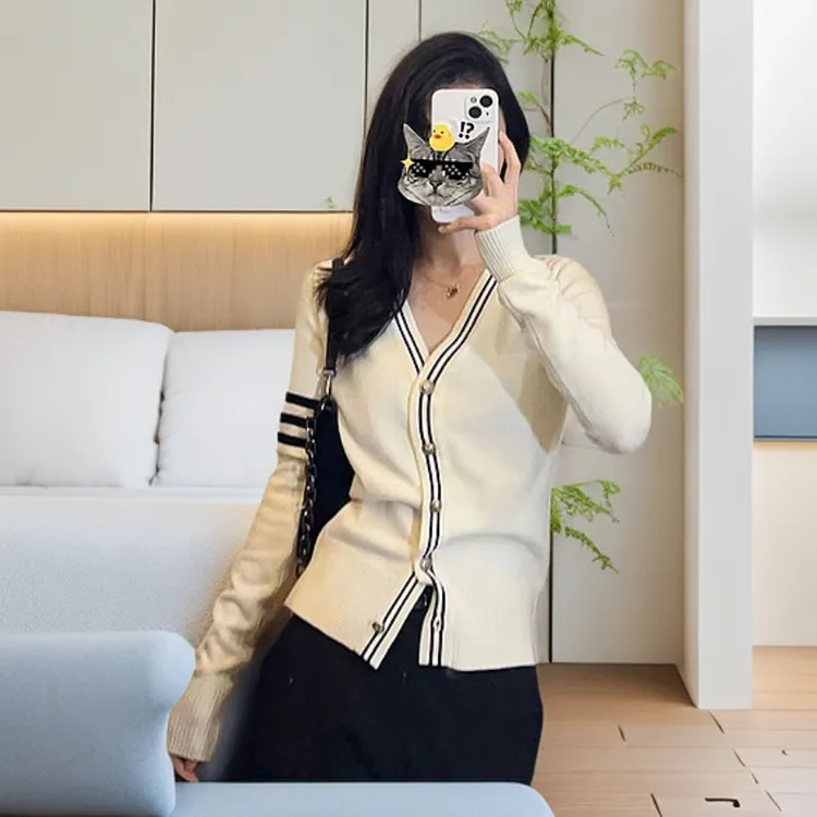 开衫针织外套女2025春秋季新款毛衣百搭外穿小香风外搭高级感上衣