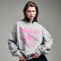 Mardi Mercredi【流光风】雏菊印花圆领卫衣时尚百搭BZ