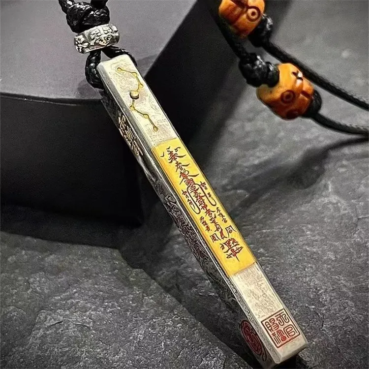 吊坠足银 新中式五路财神吊坠国风男女道系青年复古高级感手工c