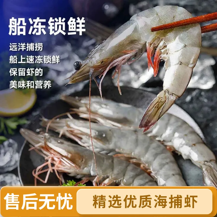 速冻2030/公斤 厄瓜多尔南美白虾海鲜水产海鲜大虾肉质鲜甜弹压
