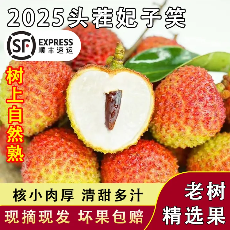【顺丰冷链】香甜爆汁海南妃子笑荔枝当季新鲜水果核小肉厚4.5斤