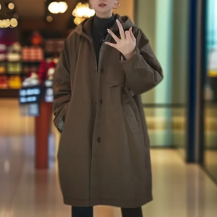 芳姐家   2025年冬季新款百搭休闲大码洋气加厚棉服外套