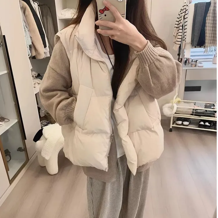 Malena Dream 短款简约宽松版羽绒马甲 MD25010338