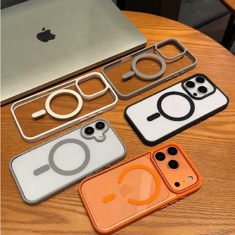 磁吸肤感磨砂适用苹果17Promax手机壳iPhone16pro透明15/14亚克力