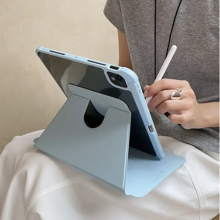 适用华为/小米/苹果平板亚克支架保护壳笔槽iPadpro可折叠mini7/6