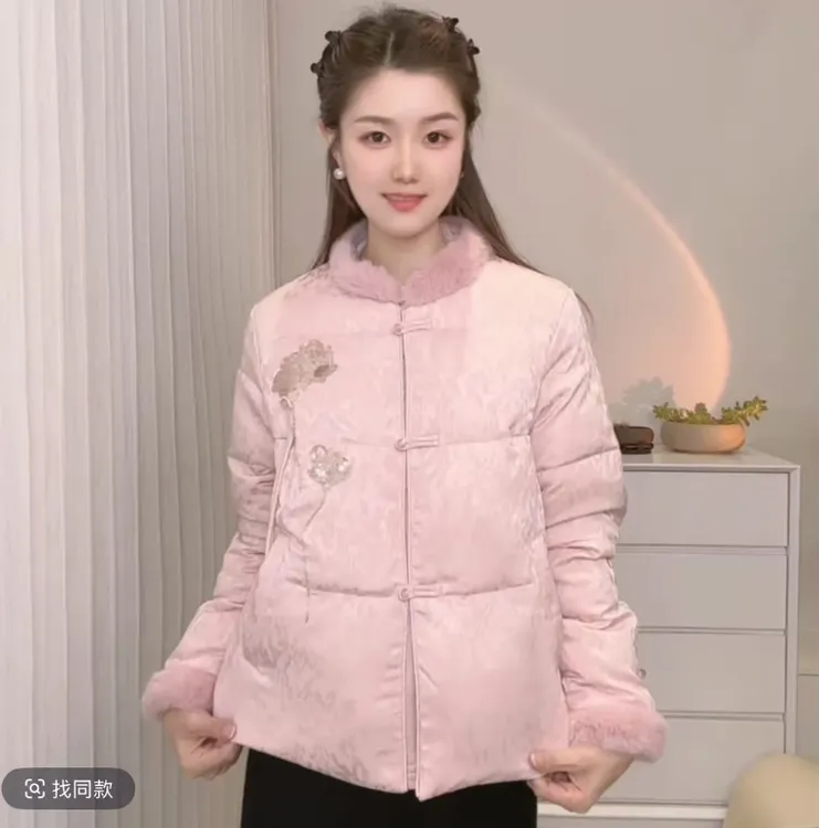 女士国风刺绣棉服79-A787