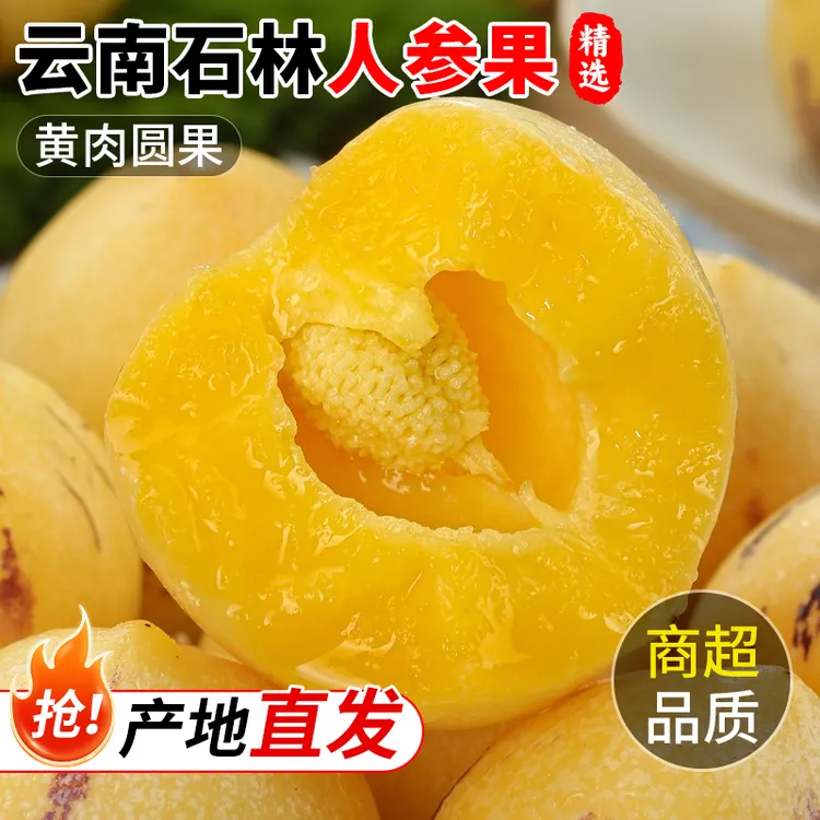 【真.树上熟】云南石林人参果黄肉圆果新鲜皮薄清甜多汁现摘水果