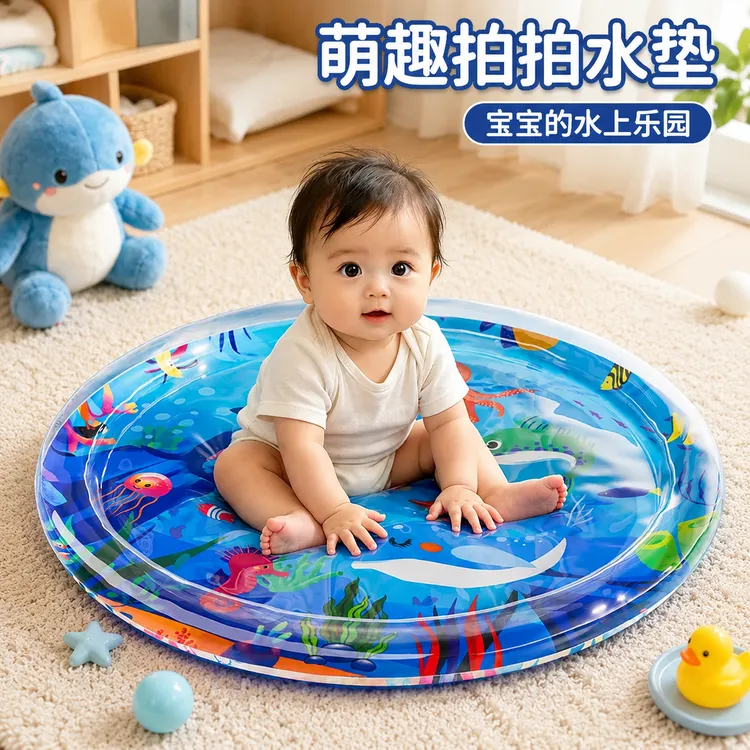 【夏日礼物】婴幼儿拍拍水垫学爬哄娃玩具适合0 - 3岁深海奇观认知