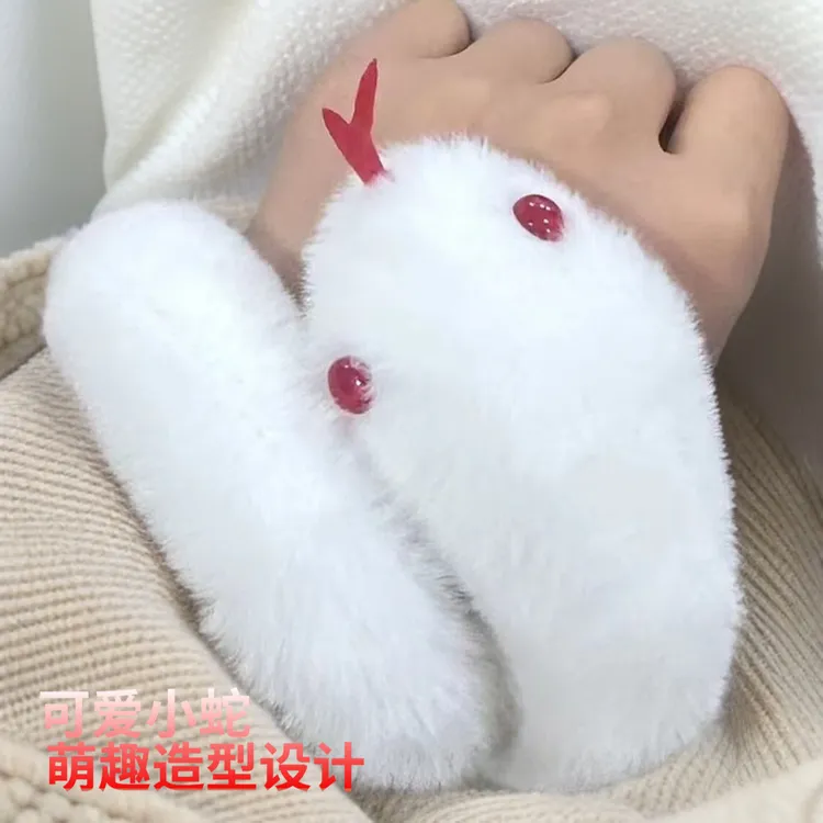 【小白蛇】可爱小蛇毛绒玩具公仔玩偶客厅摆件吉祥物