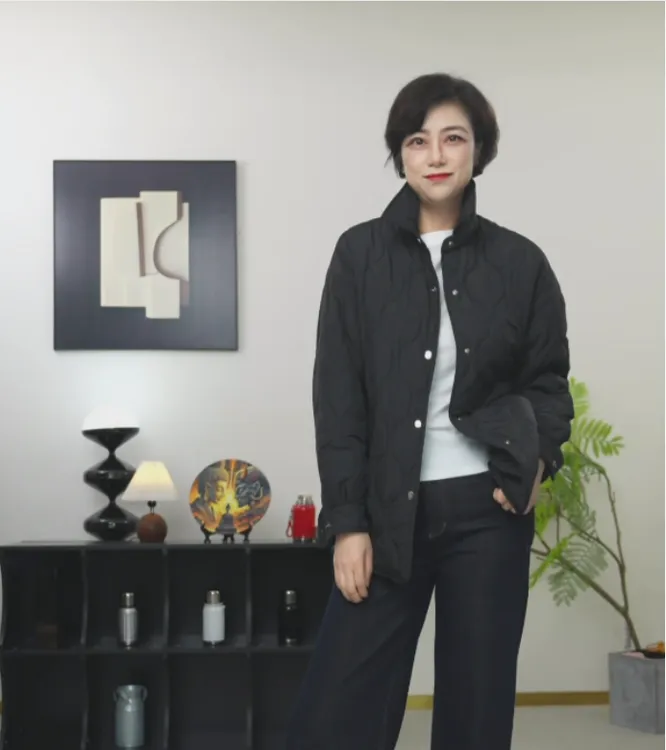  【U.M】北海道初雪翻领音浪绗缝驼绒棉服保暖外套