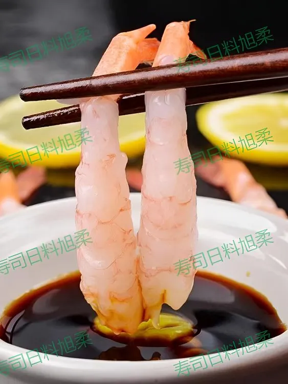 美加佳新鲜去壳北极甜虾即食刺身虾寿司三文鱼伴侣30尾包75g鲜甜