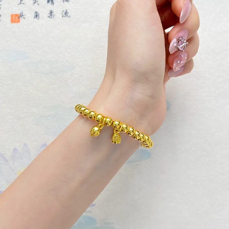 合金耳饰 简约百搭ins金原创设计两世欢女莲藕古法饰品耳环气质