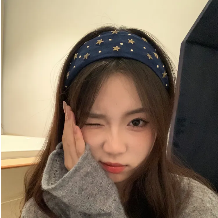 元气满满韩版宽边发箍高颅顶韩系ins风秋冬氛围感头箍可爱百搭