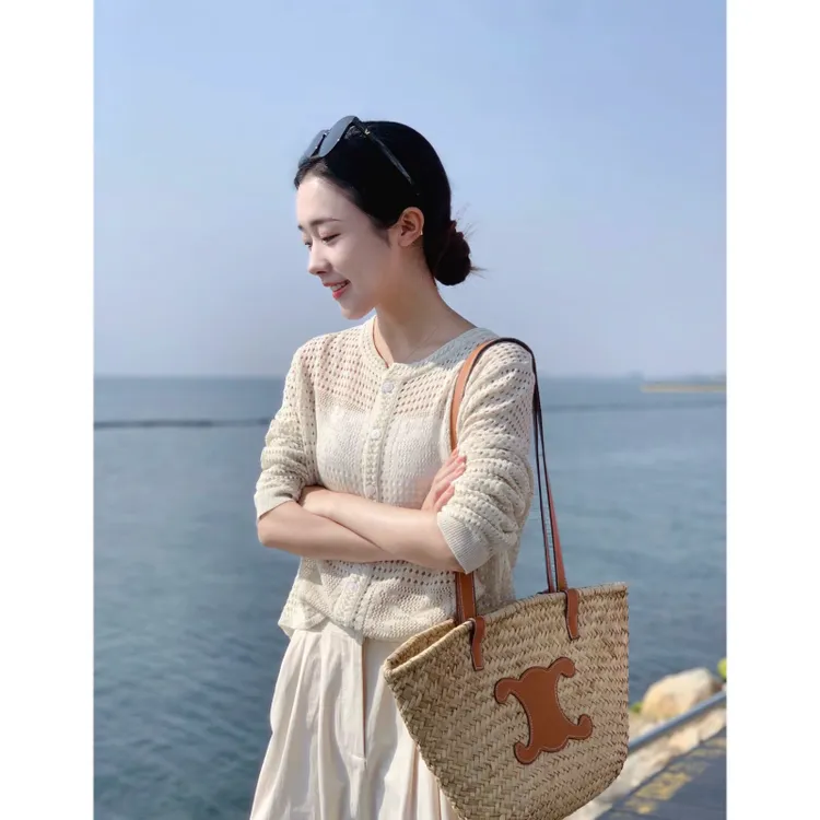 早秋季针织长袖防晒镂空开衫时尚休闲高腰半身裙套装小个子上衣女