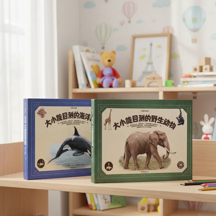 【川之山专属】大小能目测的动物百科绘本野生海洋恐龙3岁早教启蒙绘本认知全书