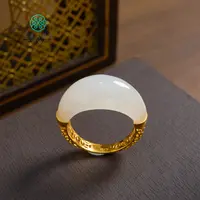 石惑珠宝^和田玉戒指10mm/多样性发一