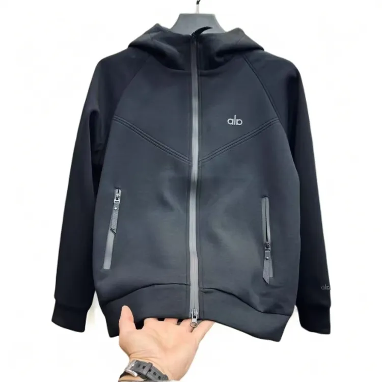 早秋新款潮流男装空气层休闲连帽外套长裤套装轻奢百搭时尚-1165