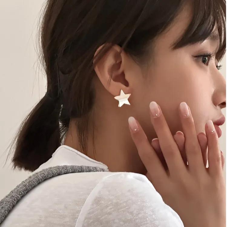 ERBAN/耳伴 925银耳饰 星星耳钉新款2025爆款小众独特耳环纯银女