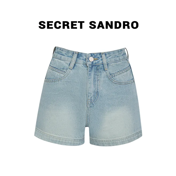 【Secret Sandro】鸥小柒  牛仔短裤 N55299044Q