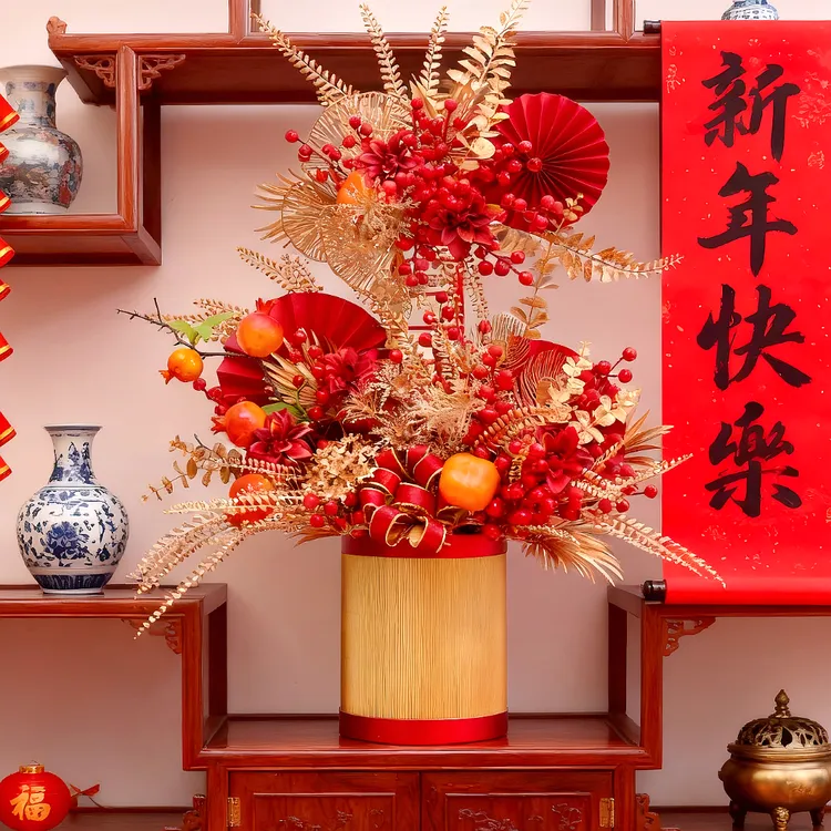 【步步高升】高销量节节高特大号年宵花送礼乔迁开业装饰福桶摆件