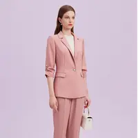 【晨粉专享价】春夏一粒扣收腰简约高级感通勤西装外套女