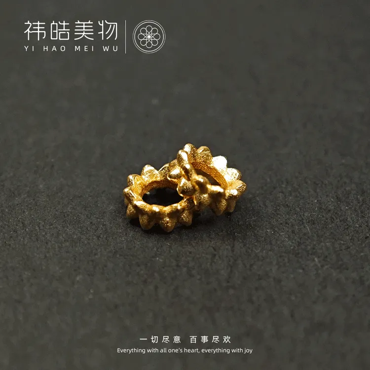 荆棘大孔道18K金线束背云