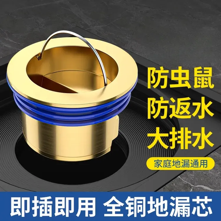 【升级款】全铜地漏芯防臭器卫生间厕所通用下水管道防虫神器