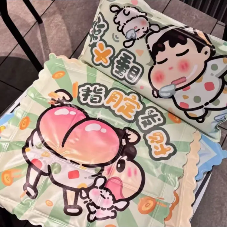 蜡笔小新午睡卡通冰枕冰垫免注水公室降温凉枕坐垫