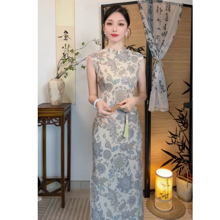 江南春【秋絮】新中式文艺港风复古高端日常旗袍奢华气质