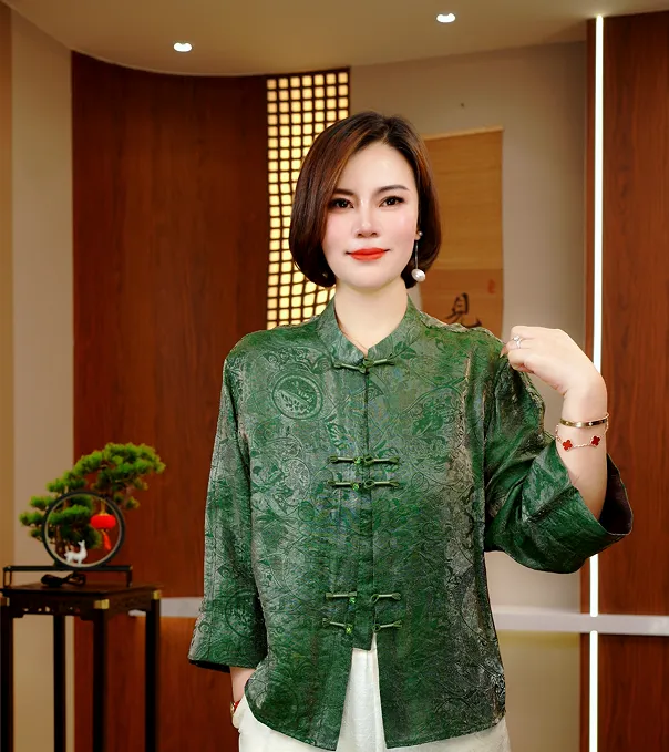 【雨溪】2026新款早春新中式时尚气质款外套925A