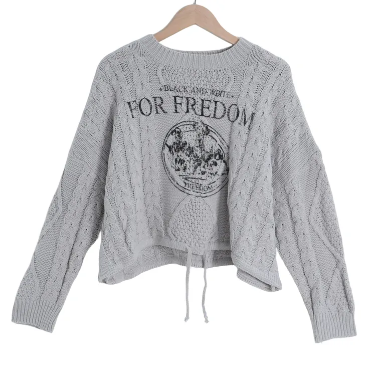 DIDI【麻花毛衣】秋季假日新款-韩系气质百搭厚实高级感设计感毛衣