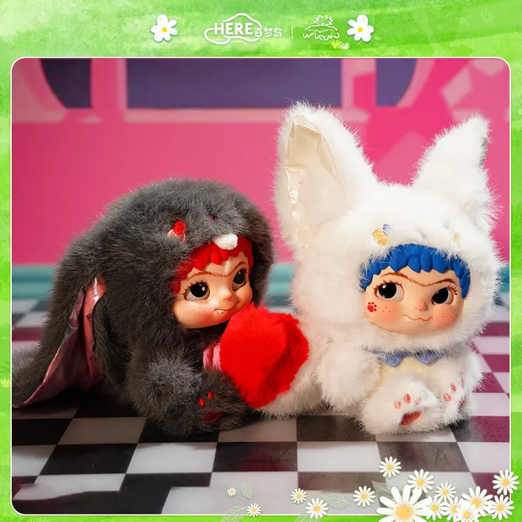 【仓发】WAKUKU狐狐兔兔捣蛋日记系列手办盲盒潮玩商品图