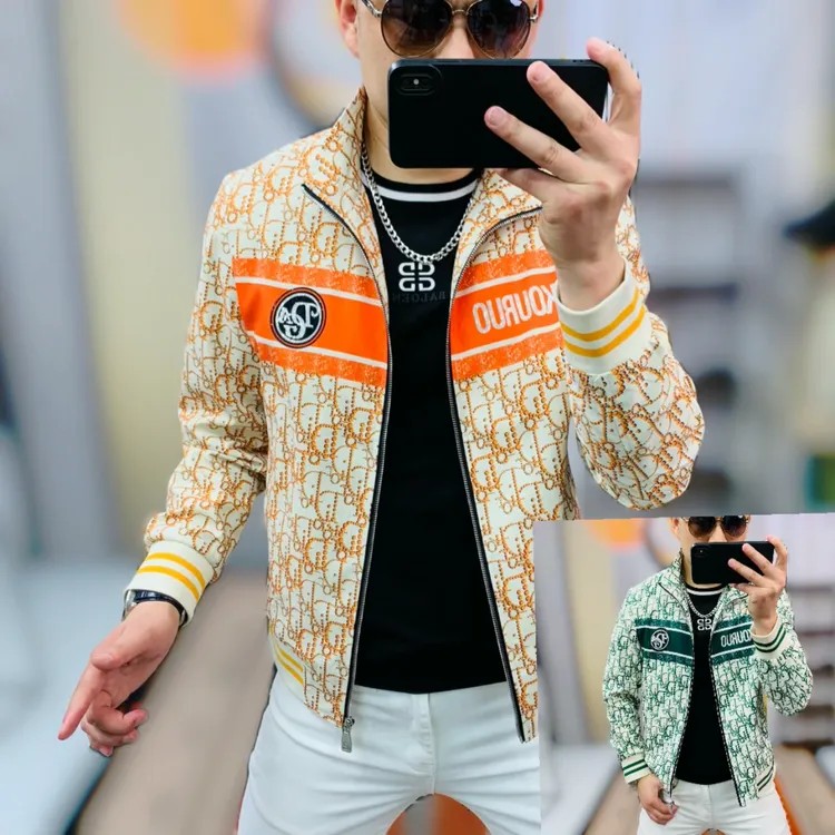 阿凯严选  高品质2025春季新款男士潮流时尚立领潮牌夹克修身外套