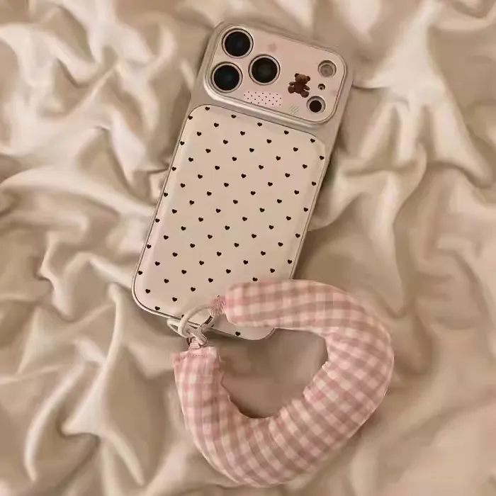 爱心小熊适用苹果17PROMAX手机壳iPhone13pro15/14/16/12韩系女壳