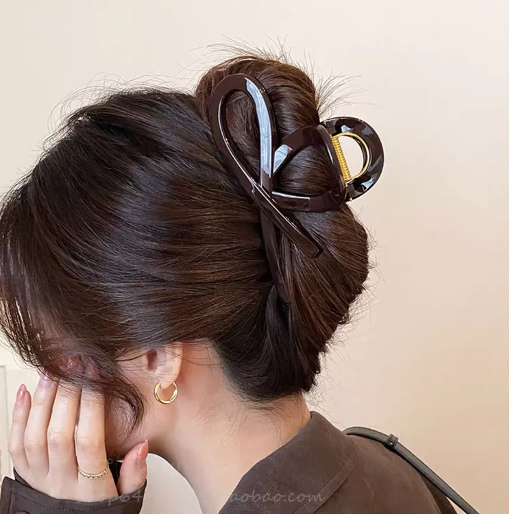 高质量~抓夹高级感夏日鲨鱼夹大号女发夹后脑勺2025新款发饰909