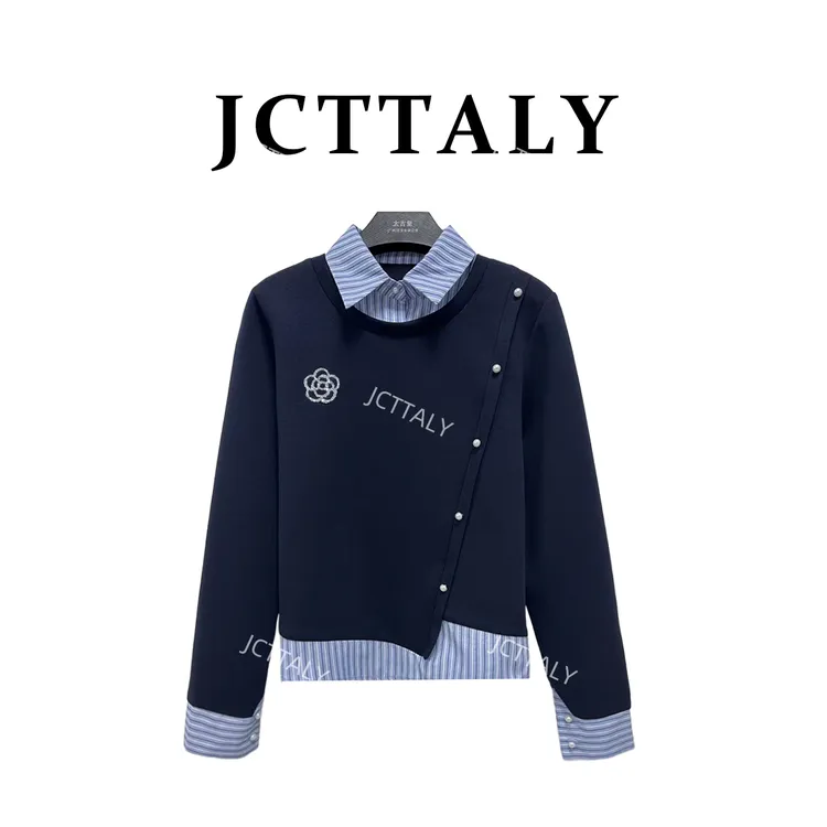 【Linda专属】【3】秋季时尚设计山茶花烫钻百搭休闲风卫衣NH-Q0310