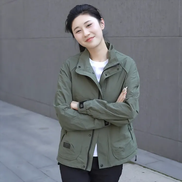 皮尔卡丹saiw2025秋冬季款立领褂子工装男士夹克外套休闲时尚保暖