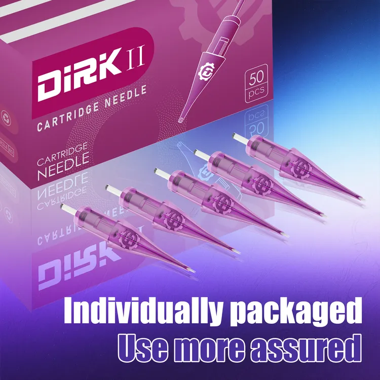 DIRK20支RL RM弧排针纹绣针一体针德克纹身针打雾针纹唇针上色针