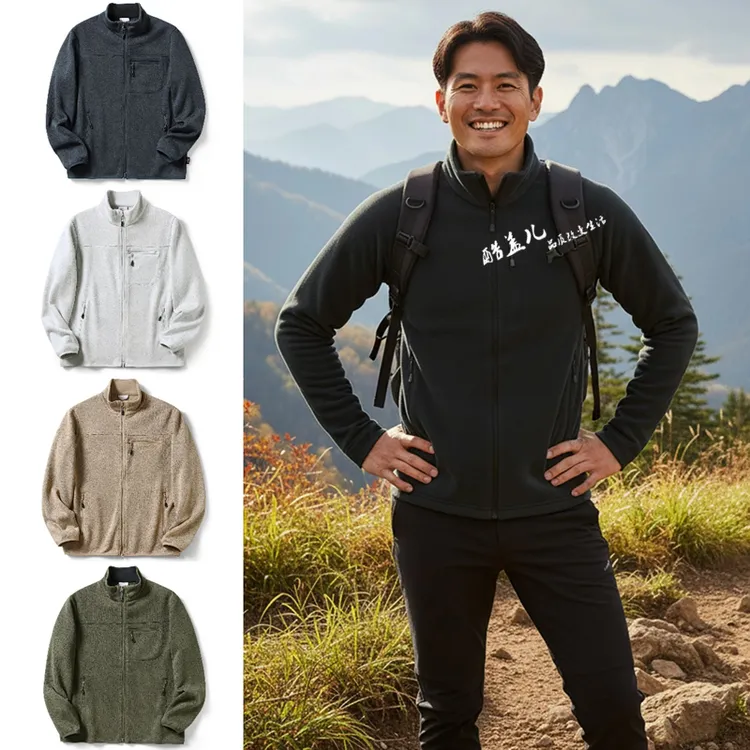 轻暖御寒！AIRPRO-HEAT科技暖绒意式高端秋冬男士针织抓绒衣外套