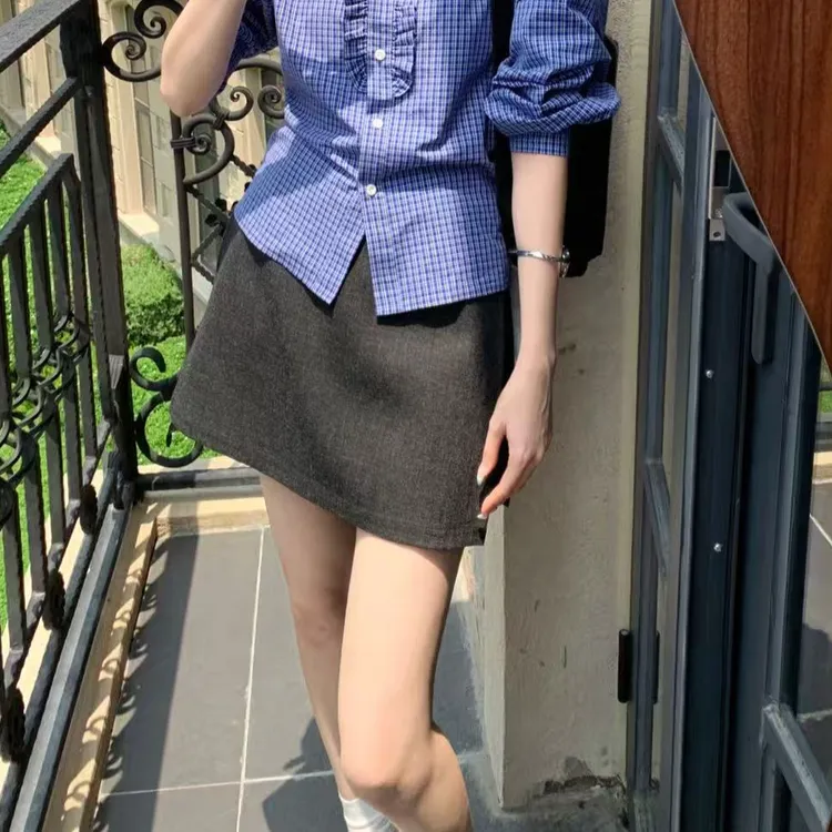 【芝士Cheese】懒惰菲尔 休闲常规厚款秋冬女装职场通勤裤裙