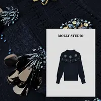 【曼月之城】Molly 时尚气质简约 上衣 M2025525