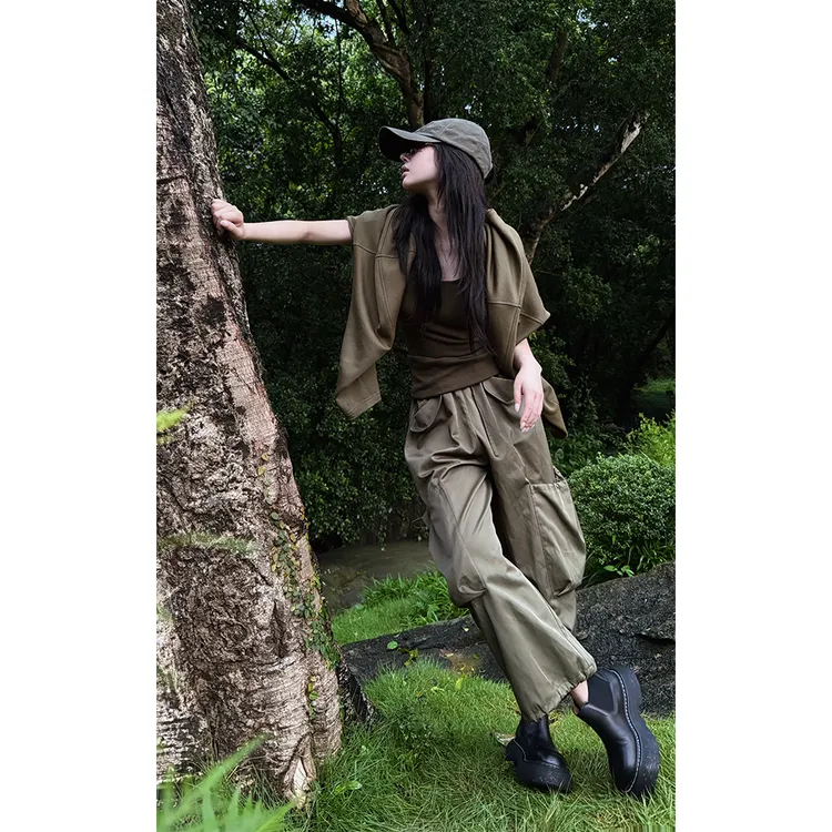 LA CALLA四袋结构工装9分裤YY-M-5366