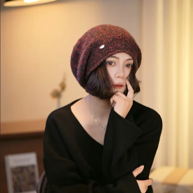 XMAO李小玉 2025 新款“灯泡帽”秋冬大头围超显脸小羊毛帽保暖时尚