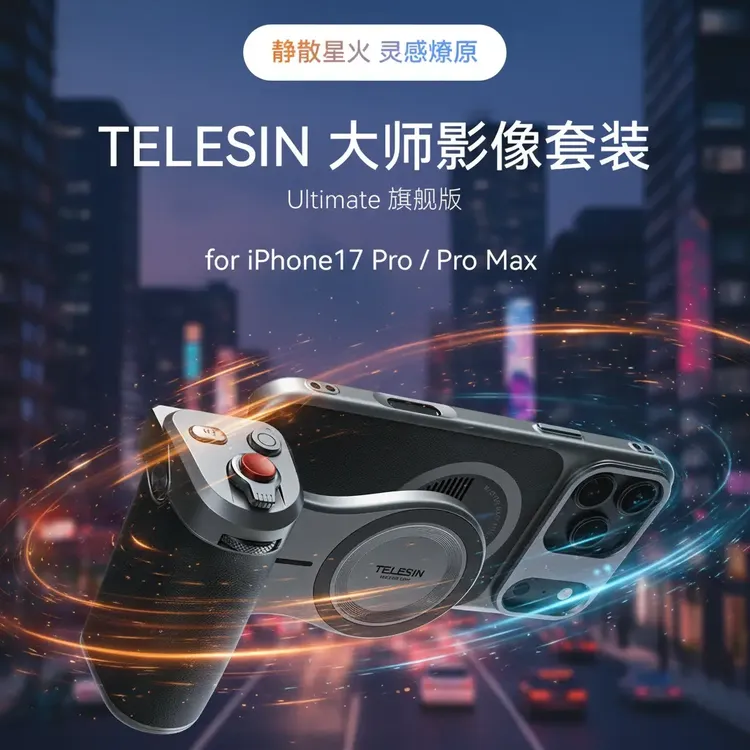 telesin泰迅适用苹果iPhone17Pro/Max大师手机影像摄影套装拍照神