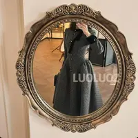 【现货】LUOLUOZ【黑松露酱】绝美气质波点收腰时尚长款连衣裙CC007