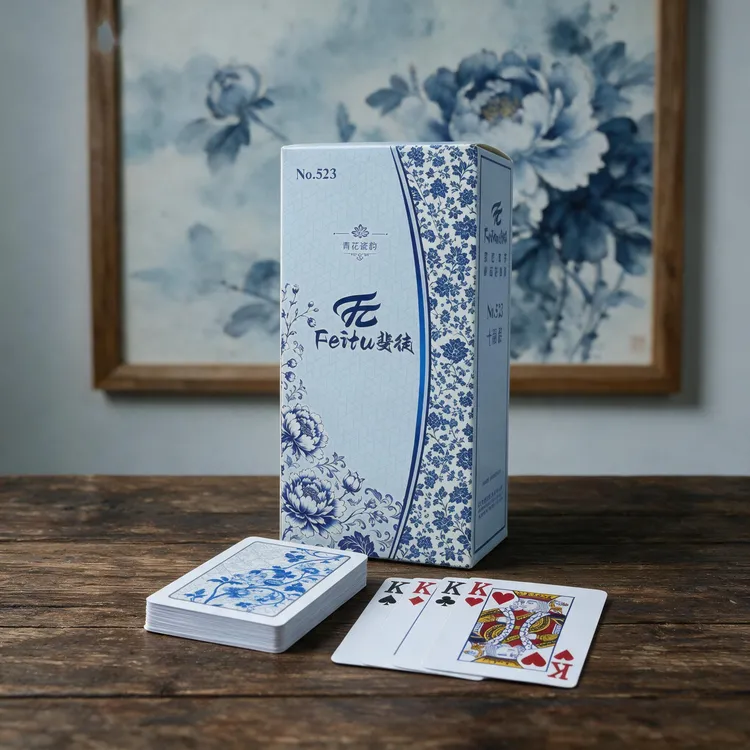 斐徒国风青花瓷韵国风创意休闲娱乐家用加厚蓝芯手感丝滑